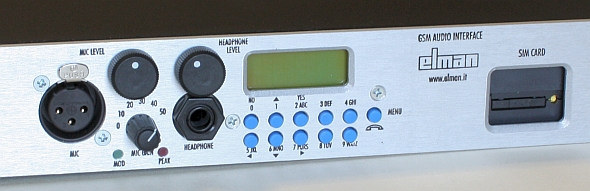 GAI - GSM audio interface - rack keyboard