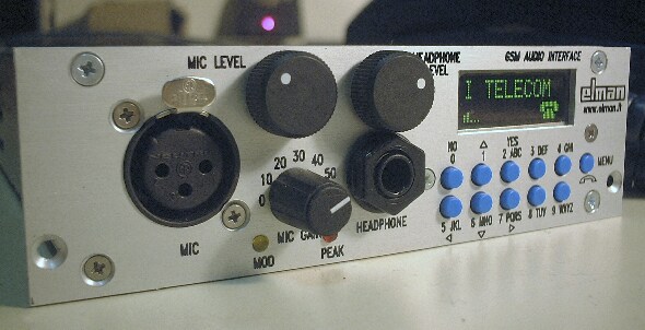 GAI - GSM audio interface - front view