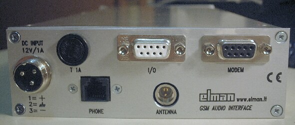 GAI - GSM audio interface - back view