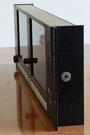 LCD7SDIx12 - Dual 7" TFT LED Monitor - side view