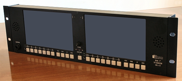 LCD7SDIx12 - Dual 7" TFT LED Monitor - front view