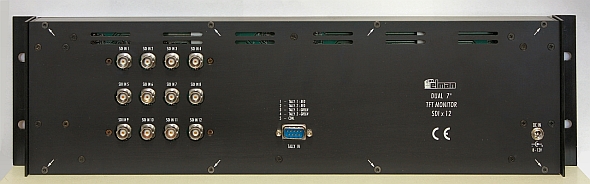 LCD7SDIx12 - Dual 7" TFT LED Monitor - back view