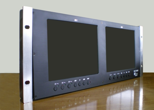 double 8.4" monitor display -front view